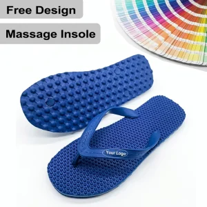 Custom Logo Free Design 60 Degrees Hard Massage Sole Soft Printed Flip Flops Non Slip Quick Dry Spring Summer African