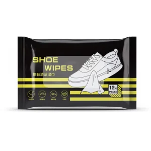 Custom Logo Leather Sport Shoe Sneaker Shine Polish Cleaning Cleaner Wet Wipes for Shoes