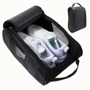 Custom Logo Portable Dustproof Football Tennis Golf Shoe Storage Bag Breathable Mesh Oxford Cloth Travel Shoe Carrier Bags