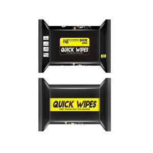 Custom Logo Quick Cleaning Shoe Wipes 80pcs Wet Tissues for Sneakers Shoe Cleaner Towel