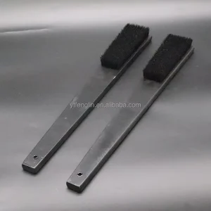 Custom Logo Shoe Polish Brush with Wooden Handle Pig Hair 60cm Hanging Loop & Long Handle for Cleaning Waxing Oiling Poling