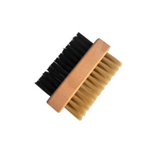 Custom Logo Sneaker Shoes Wooden Shoe Brush Plastic Bristle Shoe Cleaning Brush