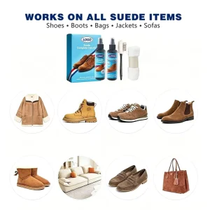 Custom Logo Suede Cleaner & Waterproof Spray Kit with Brush & Towel OEM Private Label Factory Low MOQ China Supplier