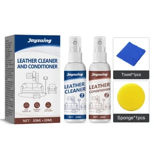 Custom Logo Universal Eco Friendly Leather Cleaner And Conditioner Kit Aerosol Spray With Moisturizing Formula