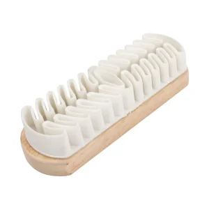 Custom Logo Wooden Handle Rubber Suede Brush Shoe Cleaning Brush