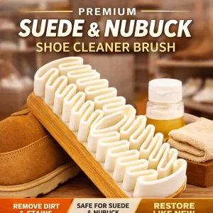 Custom Logo Wooden Suede Shoe Cleaning Brush Model SHOEBRUSH02 Portable for Boots Sneakers OEM Factory Care