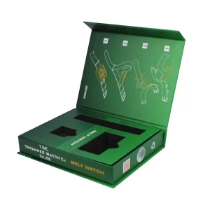 Custom Magnetic Closure Book Shape Cardboard Care Kit Packaging Gift Box With Insert