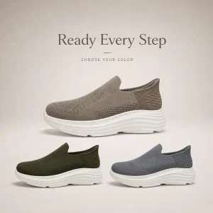 Custom Men Flying Knit Sock Sneakers Hands Free 5D Slip on Big Sole Shoes Men Daily Walking Worship Shoes Zapatos De Hombre