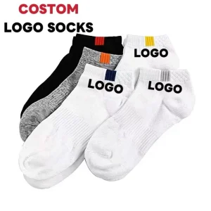 Custom Men’s Summer Breathable Antibacterial Spandex Polyester Thin Casual Sweat-Absorbent Deodorant Knitted Cycling Boat Socks