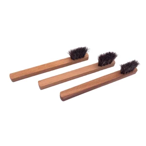 Custom OEM Direct Small Wooden Handle 100% Horse Hair Shoe and Sewing Cleaning Brush