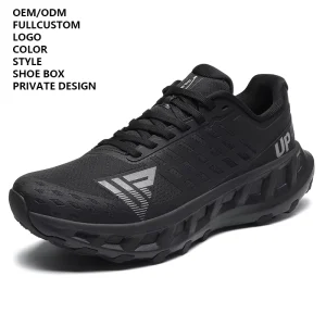 Custom Outdoor Running Shoes Men Breathable Cushioning Jogging Sneakers Factory Price Athletics Trainers OEM ODM a
