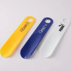 Custom Plastic Shoe Horn Hotel Portable Shoe Wear Helper Plastic Spoon Shape Lazy Shoehorn