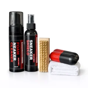 Custom Portable Foam Shoe Cleaner Set with Deodorant Capsules Eco Friendly Shoe Care Kit for Sneakers