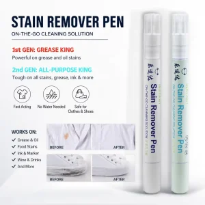 Custom Portable Stain Remover Pen Instant Cleaning Solution For Clothes Shoes Oil Ink Food Stains OEM