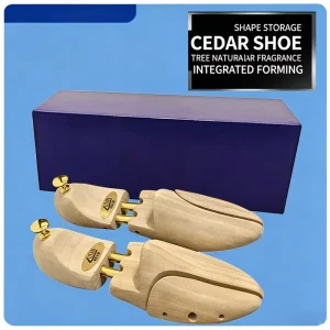 Custom Premium Natural Camphor Wood Eco Friendly Durable Shoe Tree Spring Adjustable Shoe Last Anti Wrinkle Deodorizing