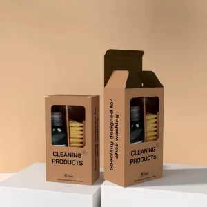 Custom Print Brush Packaging Box of Sports Shoes Shoe Cleaning Care Kit Paper Box Shoe Cleaner Kit Box