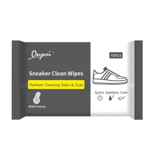 Custom Private Label Disposable White Sneaker Shoes Cleaner Shoe Cleaning Wipes Sneaker Wipes