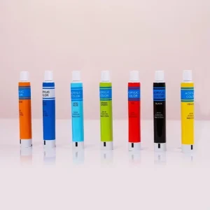 Custom Screw Cap Top Empty Cylinder Eco friendly Cosmetic Packaging Tube for Face Cream Lotion Pigment Convenient Squeeze Design