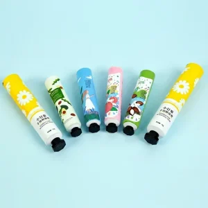 Custom Size Empty Cosmetic Squeeze Tubes Hand Cream Packaging Screw Cap UV Printing Custom Logo 12.7 35mm Diameter