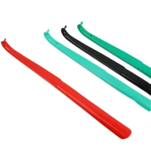 Customizable Plastic Shoe Horn for Men and Women with Wood Buffalo Horn Colorful Long Shoehorn Shoe Lifter PH07LH