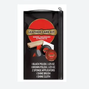 Customizable Shoe Shine Kit Includes 2 Shoe Polish 2 Sponge Applicators 1 Shine Brush 1 Shoe Cloth