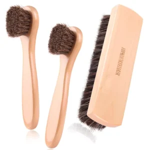 Customizable Wooden Body Bath Laundry Brush Shoe Shine Brushes Cloth Cleaning Polishing Kit Brush for Leather Bags Boots