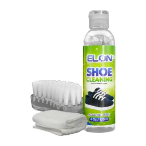 Customized 120ml Shoe Cleaning Sneaker Cleaner Set Neutral Formula Shoes Care Kit With PP Brush