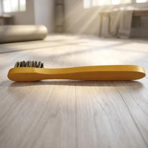Customized Beechwood Handle Plastic Hair Long Handle Portable Sneaker Shoe Cleaning Polishing Dust Removal Brush