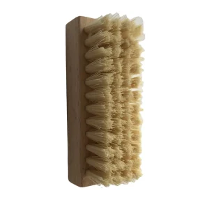 Customized Beechwood Sneaker Shoe Cleaning Brush with Soft Hard PET Plastic Hair Portable Natural Color Custom Logo Option