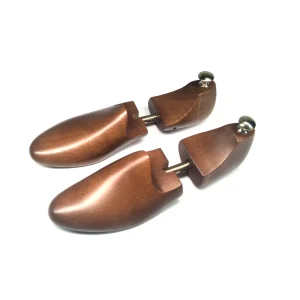 Customized Color Premium Wood European Style Single Tube With Gold Knob High Quality Display Shoe Tree ST09A