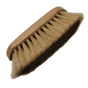 Customized Durable Beech Wooden Handle Brushes Horse Hair Shoe Cleaning Brush