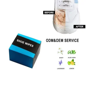 Customized Logo Acceptable Non Woven Point Plastic Soft Multi Package Travel Cleaning Sneaker Wipes for Shoes