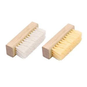 Customized Logo Eco Friendly Wooden Handle Hard PP Silk Shoes Polishing Cleaning Brush Box for Indoor Outdoor