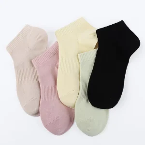 Customized Logo Summer Antimicrobial Cotton Deodorant Women’s Socks Single Thin Breathable Mesh Ankle Length for Daily Use