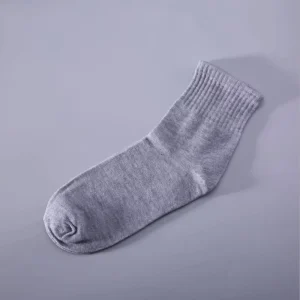 Customized Logo Thin Socks Black White Solid Color Mid Calf Deodorant Wash Free Men’s Spring Casual Antibacterial Disposable
