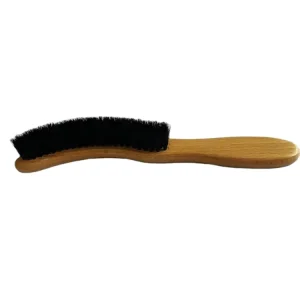 Customized Long Natural Beechwood Shoe Cleaning Brush 100% Pig Hair Wood Handle for Polishing and Shining Dust Removal