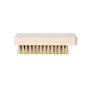 Customized Multi-bristle Pig Hair Wooden Handle Eco-Friendly Handheld Small Shoe Cleaning Brush for Leather Sneakers