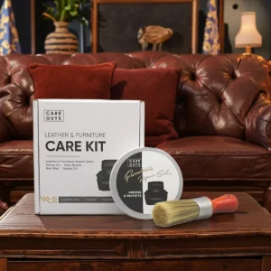 Customized Natural Leather Furniture Conditioner Kit 150ml Salve Balm Brush Moisture Leather Wood Vinyl Sofa Chair Cabinet