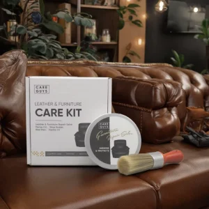 Customized Natural Leather Furniture Conditioner Kit 150ml Salve Balm Brush Moisture Leather Wood Vinyl Sofa Chair Cabinet