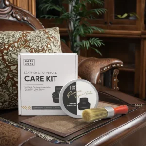 Customized Natural Leather Furniture Conditioner Kit 150ml Salve with Brush Moisture Leather Wood Vinyl Sofa Chair Cabinet
