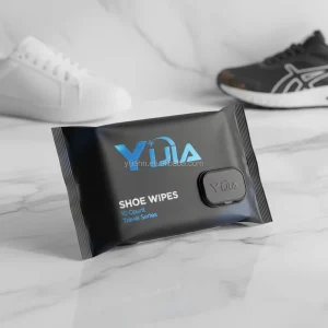 Customized Shoe Shine Wipes 30 Sheets Disposable Non Woven Bamboo Fiber Water Based Formula Sport Sneaker Wipes for Travel Gym