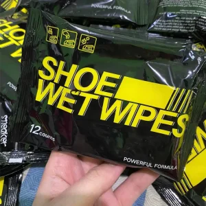 Customized Shoe Shine Wipes 30 Sheets Quick Disposable Non woven Sport Shoe and Sneaker Wipes Unscented Scented Custom Logo