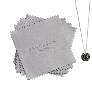 Customized Silver Polishing Cloth From Yiwu Factory Suede Material Brand-Provided Print Jewelry Cleaner & Polish