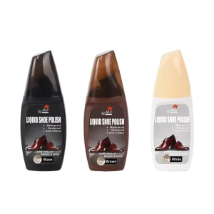Customized White Black Color Leather Shoe Shine Neutral Liquid Shoe Polish 75ml