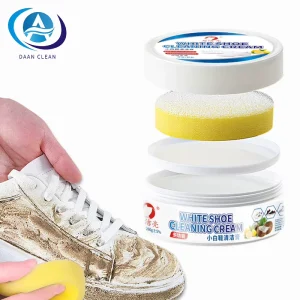 DAAN White Shoes Cleaner Cream 260g Sneaker Cleaning Paste for Canvas Shoe Leather Footwear Stain