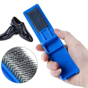 Dance Shoe Cleaning Brush with Plastic Handle and Stainless Steel Bristles Non slip and Durable Suitable for Children and Adults