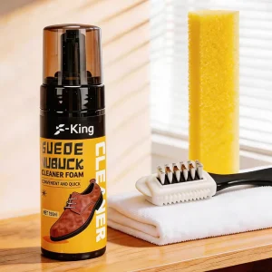 Deep Cleaning Suede Cleaning Foam Eraser Brush Towel Remove Stains for Nubuck Leather Shoe Cleaning Kit Suede Cleaner