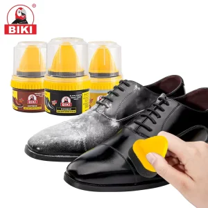 Deep Nourishment 50ml Durable Remove Dirt Leather Care Quick Bright Shoe Polish With Sponge