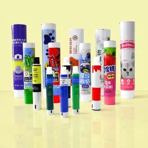 Digital UV Printing Aluminum plastic Bubble Gum Tube 12.7-35mm Diameter Screw Cap High Definition Graphic Design