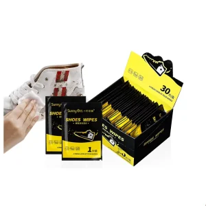 Disposable Shoe Cleaning Wipes Non-Woven Fabric 15x15cm